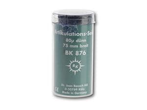 Bausch Artikulationsseide BK 876, grün, Rolle 80 mm breit, 3 m