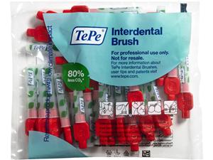 TePe Interdentalbürsten - Multipack Rot - xx-fein, Ø 0,5 mm, Packung 25 Stück