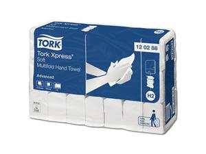 Tork Xpress® Multifold (Interfold) Advanced Handtuch WEICH Format 21 x 34 cm, Karton (21 x 136 Tücher) 2.856 Stück