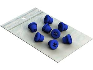 Silicone Plugs Blau, Packung 8 Stück