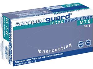Semperguard® Latex puderfrei Innercoated Größe M, Packung 100 Stück