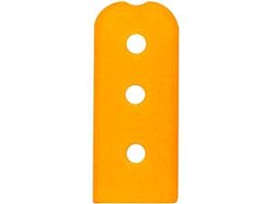 Präzisionsschutzkappen gelocht Flach, orange, Größe 25 x 9 x 2 mm Packung 100 Stück
