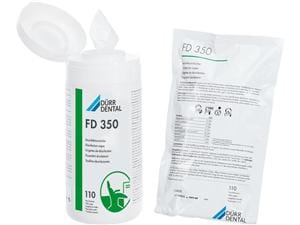 FD 350 Desinfektionstücher Classic, Format 14 x 22 cm, Nachfüllbeutel 12 x 110 Tücher