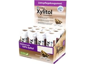 Xylitol Chewing Gums - Großpackung mit Display Zimt, Packung 12 Stück