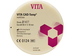 VITA CAD-Temp® multiColor Disc - Ø 98,4 mm 2M2, Stärke 18 mm