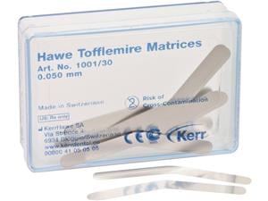 Hawe Tofflemire Matrizen Nr. 1001, Stärke 0,05 mm, Packung 30 Stück
