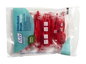 TePe Angle™ Interdentalbürsten - Einzelgrößen Rot, Ø 0,5 mm, Packung 25 Stück