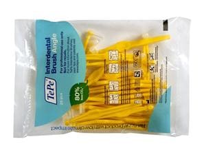 TePe Angle™ Interdentalbürsten - Einzelgrößen Gelb, Ø 0,7 mm, Packung 25 Stück