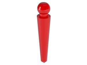 Kugel-Wurzelstift Mikro 9 mm, rot, Packung 20 Stück