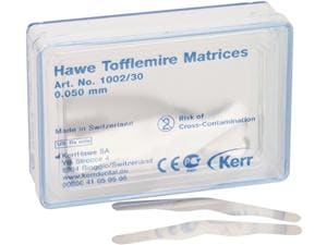 Hawe Tofflemire Matrizen Nr. 1002, Stärke 0,05 mm, Packung 30 Stück