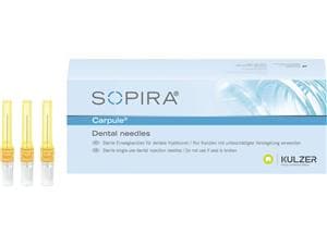 SOPIRA® Carpule Einwegkanülen Orange - 30G - 0,3 x 25 mm, Lanzettenschliff, Packung 100 Stück
