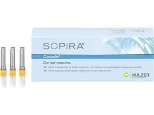 SOPIRA® Carpule Einwegkanülen Orange - 27G - 0,4 x 25 mm, Lanzettenschliff, Packung 100 Stück