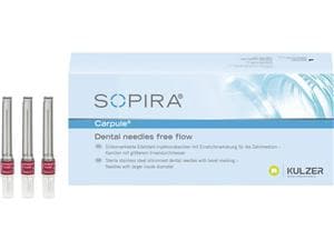 SOPIRA® Free Flow Einwegkanülen Dunkelrot - 27G, 0,4 x 38 mm, Packung 100 Stück