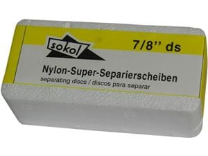 Nylonscheiben, doppelseitig Größe 7/8, Packung 100 Stück