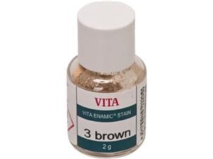 VITA ENAMIC® STAINS Einzelfarben 3 brown, Flasche 2 g