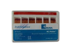 EndoSequence® BC Points™ Guttapercha Taper .04, ISO 015, Packung 60 Stück