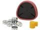 Magnet-Splitcastformer-System MSF 250K: Formplatte-Kit reziprok, schwarz mit Gummiring