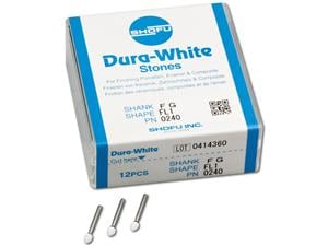 Dura-White® Schaft FG Figur FL1, ISO 030, Packung 12 Stück