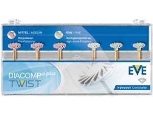 EVE DIACOMP® PLUS TWIST - Set RA 343, Ø 10 mm, Packung 6 Stück