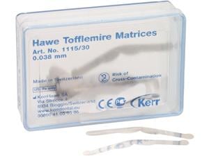 Hawe Tofflemire Matrizen Nr. 1115, Stärke 0,038 mm, Packung 30 Stück