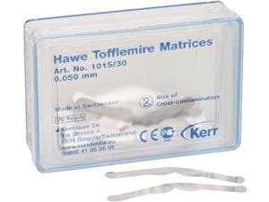 Hawe Tofflemire Matrizen Nr. 1015, Stärke 0,05 mm, Packung 30 Stück