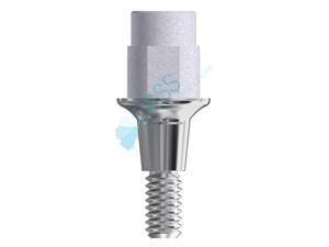 Titanbase - kompatibel mit Dentsply Ankylos® Höhe 1,0 mm, ohne Rotationsschutz