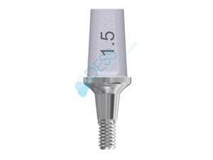 Titanabutment - kompatibel mit Dentsply Ankylos® Höhe 1,5 mm, 0° gewinkelt, mit Rotationsschutz