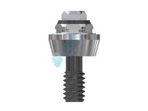 Multi-unit® Abutments RP Ø 4,1 mm - kompatibel mit 3i® Osseotite® Höhe 2,0 mm, 0° gewinkelt, ohne Rotationsschutz