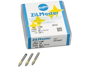 ZiLMaster Fine (hellgrau) Schaft W - Standardpackung Minispitze, Packung 3 Stück