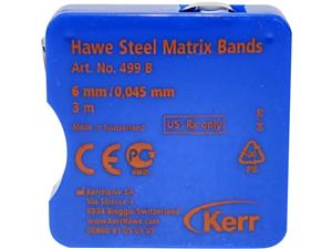 Hawe Stahl-Matrizenband Breite 6 mm, Stärke 0,045 mm, Spenderdose 3 m