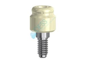 Locator Abutment - Internal Hex USA, kompatibel mit Zimmer Screw-vent® RP Ø 4,3 mm, Höhe 2,5 mm