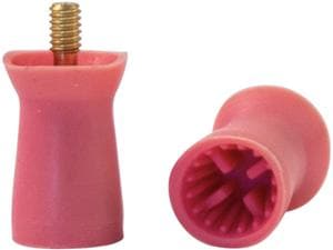 HS-Prophylaxekelche, aufschraubbar Pink - weich, Lamellen, gerippt, Beutel 36 Stück