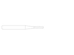 NeoBurr FG.TC, Zylinder flach FG.TC 56SS, ISO 008, kurz, Packung 10 Stück