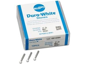 Dura-White® Schaft FG Figur RD1, ISO 030, Packung 12 Stück