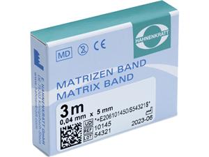 Matrizenband Hahnenkratt - Rolle 3 m Breite 5 mm, Stärke 0,04 mm