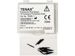 TENAX® Posts Abform-/Temporärstifte Schwarz, Ø 1,1 mm, Packung 15 Stück