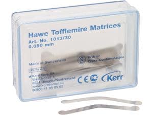 Hawe Tofflemire Matrizen Nr. 1013, Stärke 0,05 mm, Packung 30 Stück