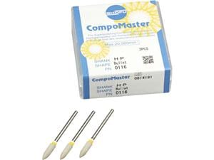 CompoMaster® Schaft H - Standardpackung Spitze groß, Packung 3 Stück