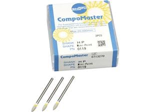 CompoMaster® Schaft H - Standardpackung Minispitze, Packung 3 Stück