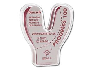 Bausch Progress 100® BK 54, rot, Hufeisenform, Spender 50 Bogen