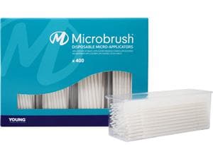 Microbrush® Plus Applikatoren - Nachfüllpackung Weiß, superfein, Ø 1,0 mm, Packung 400 Stück