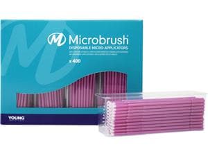 Microbrush® Plus Applikatoren - Nachfüllpackung Pink, fein, Ø 1,5 mm, Packung 400 Stück