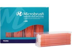 Microbrush® Plus Applikatoren - Nachfüllpackung Pfirsich, regulär, Ø 2,0 mm, Packung 400 Stück