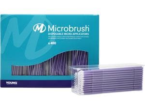 Microbrush® Plus Applikatoren - Nachfüllpackung Violett, regulär, Ø 2,0 mm, Packung 400 Stück