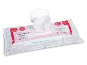 Meliseptol® wipes sensitive, Flowpack Format 24 x 30 cm, Packung 42 Tücher