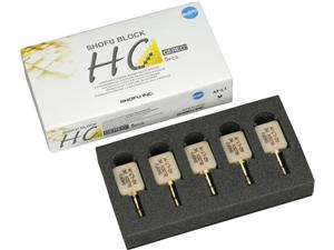 SHOFU Block HC - für Cerec Dentsply Sirona 1-schichtig A2-LT, Packung 5 Stück