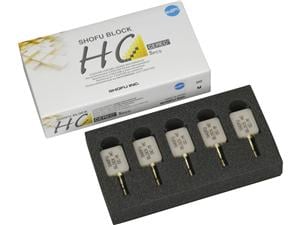 SHOFU Block HC - für Cerec Dentsply Sirona 1-schichtig Occlusal OC, Packung 5 Stück