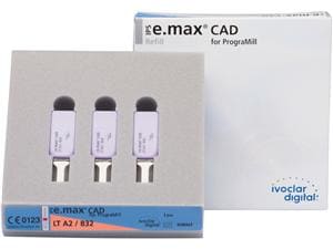 IPS e.max® CAD PrograMill - LT B32 A2, Packung 3 Stück