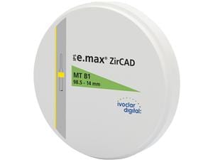 IPS e.max® ZirCAD MT - Ø 98,5 mm B1, Stärke 14 mm