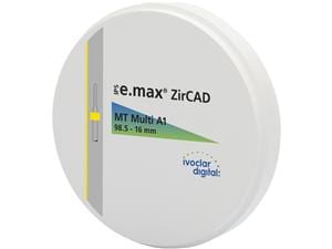 IPS e.max® ZirCAD MT Multi - Ø 98,5 mm A1, Stärke 16 mm